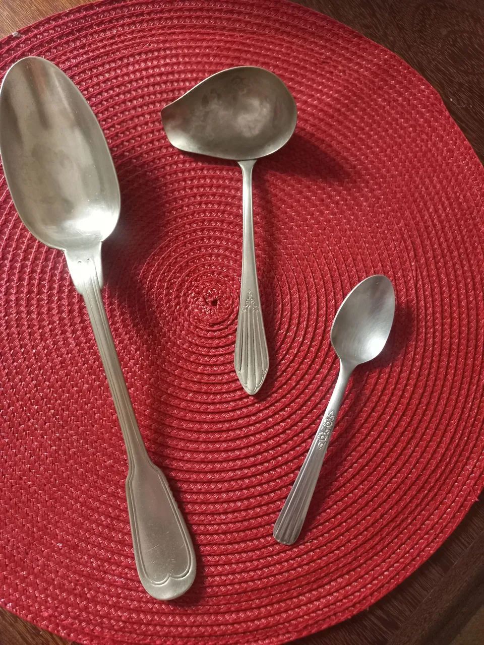Conjunto de antigas colheres de alpaca e inox, pode ser separado também! - Foto 2