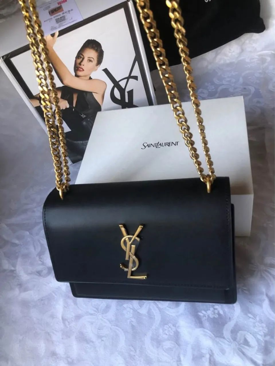 Bolsa YSL Sunset Shoulder Bag - Foto 3