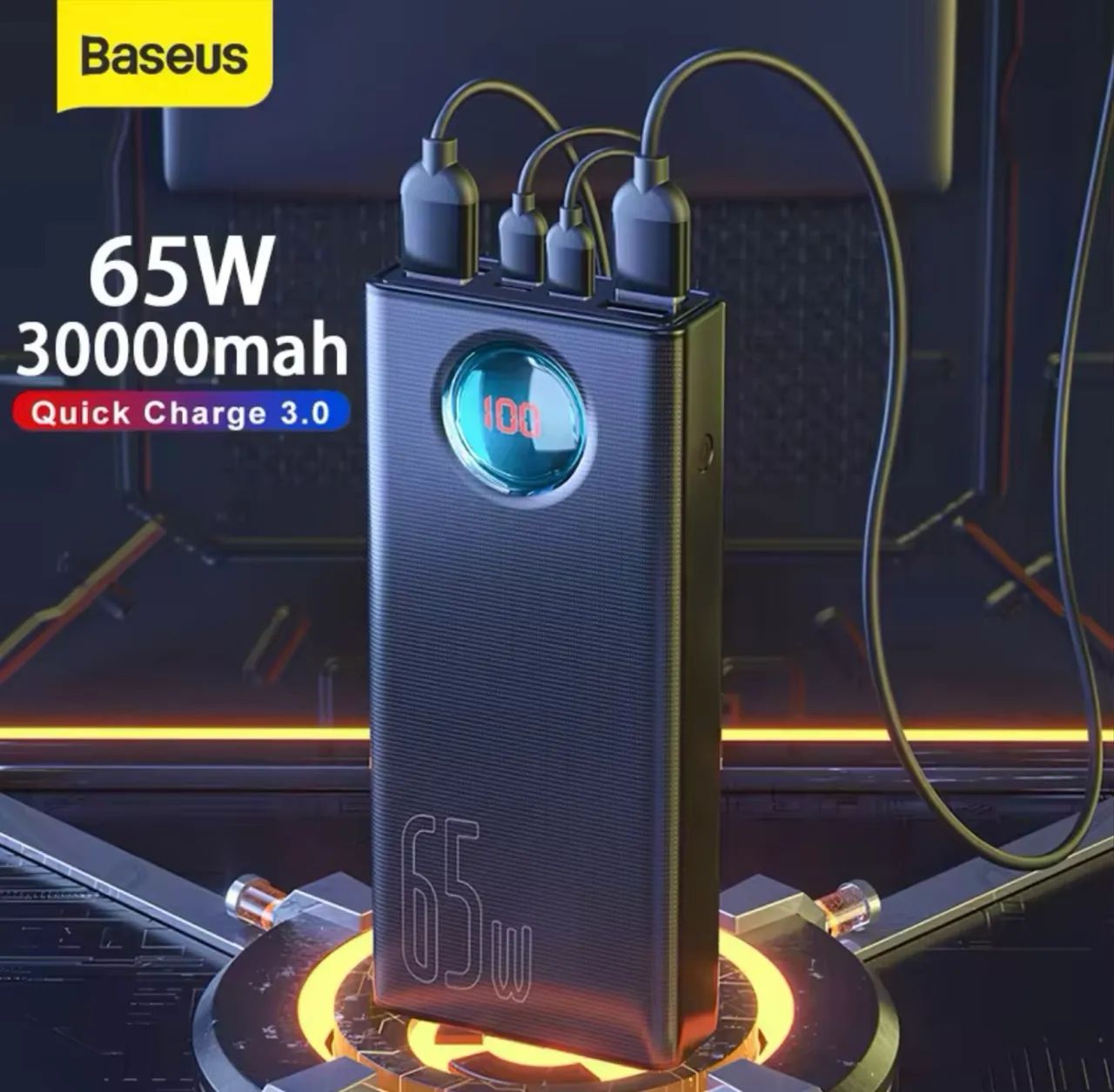 Carregador portátil Baseus 65w - Foto 4