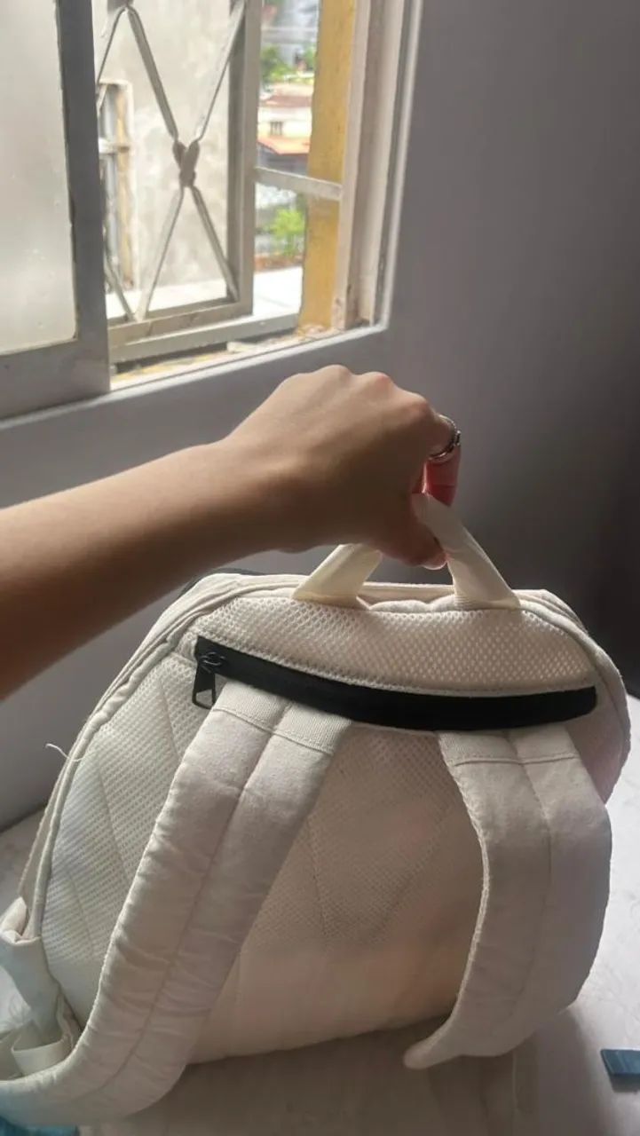 Mochila Adidas  classic V off White  original  - Foto 2