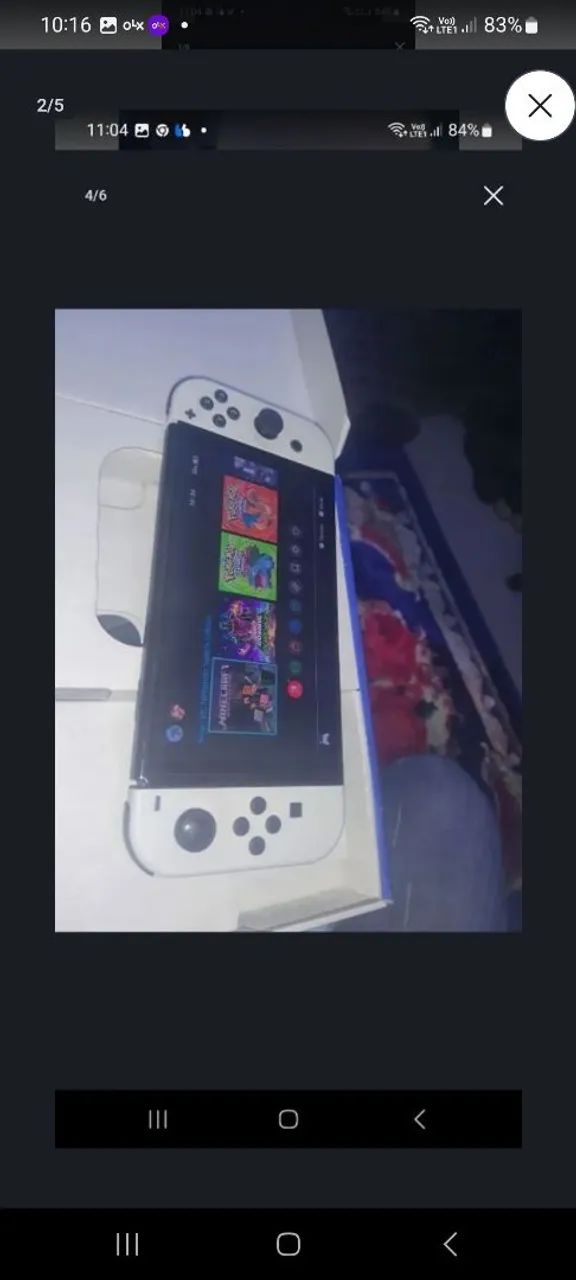Nintendo switch oled d.es.b.l.o.q.u.e.a.do com caixa - Foto 2