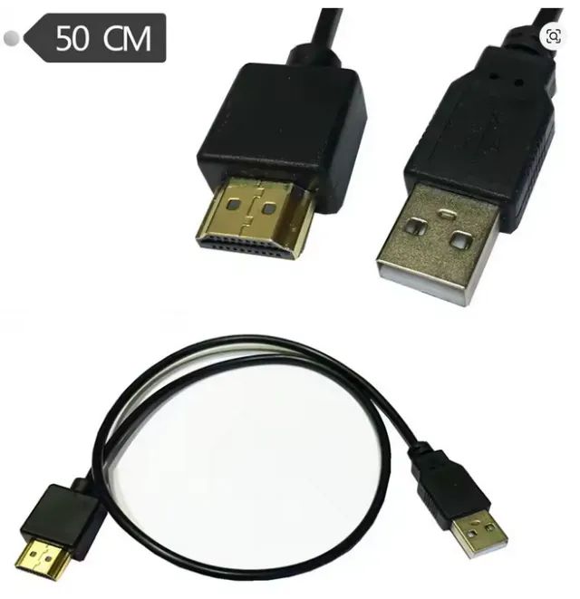 Cabo USB 2.0 compatível com HDMI