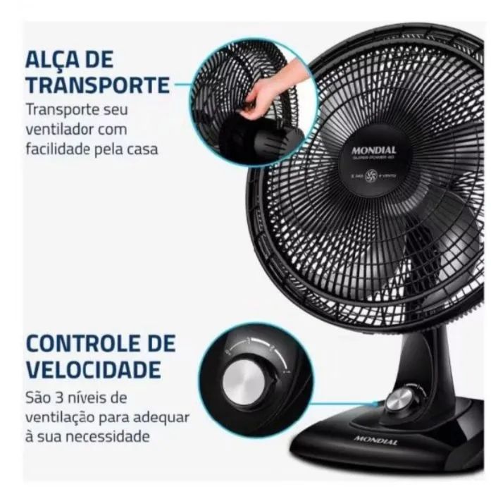 Aproveita 2 Ventiladores Mondial por R$250,00  - Foto 2