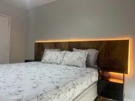 Cabeceira cama box king size, em madeira canelada.  - Foto 5