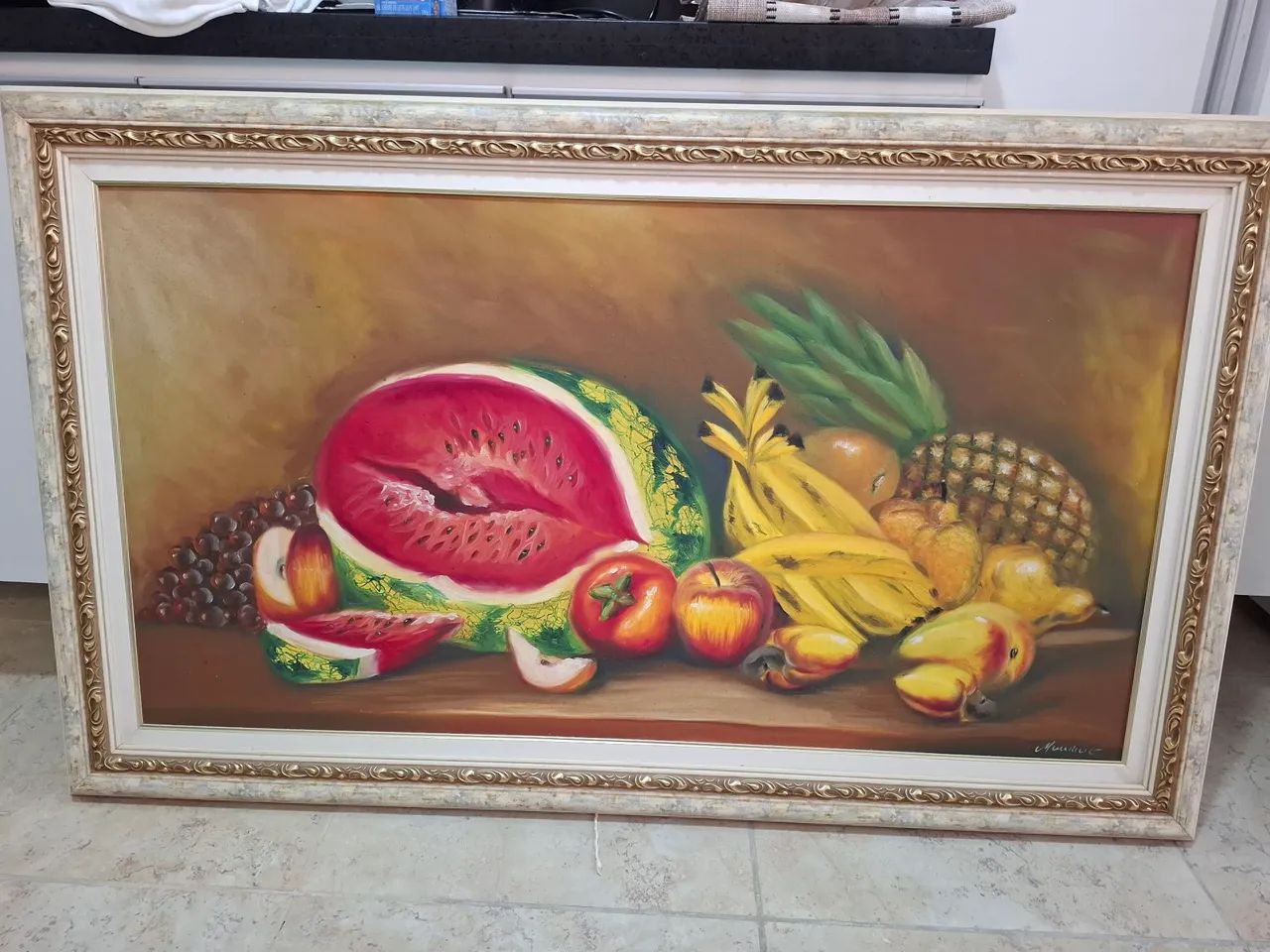 Quadro pintado a mao