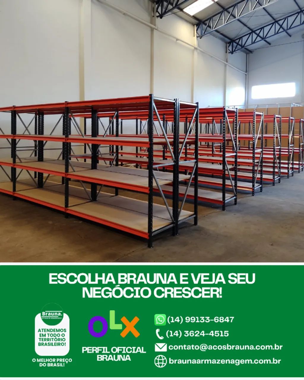 Estantes para Cada Item no Lugar - Porta Pallet