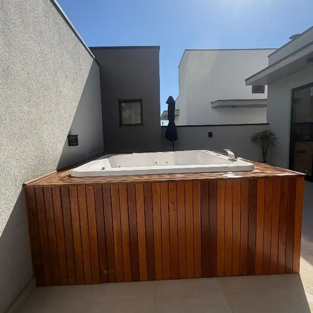 Jacuzzi/SPA 5 lugares com deck madeira cumarú - Foto 3