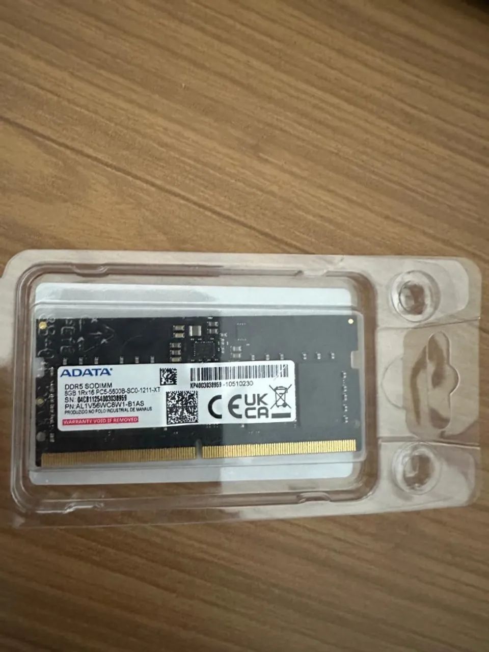 Memoria Ram 8GB 5600mhz notebook