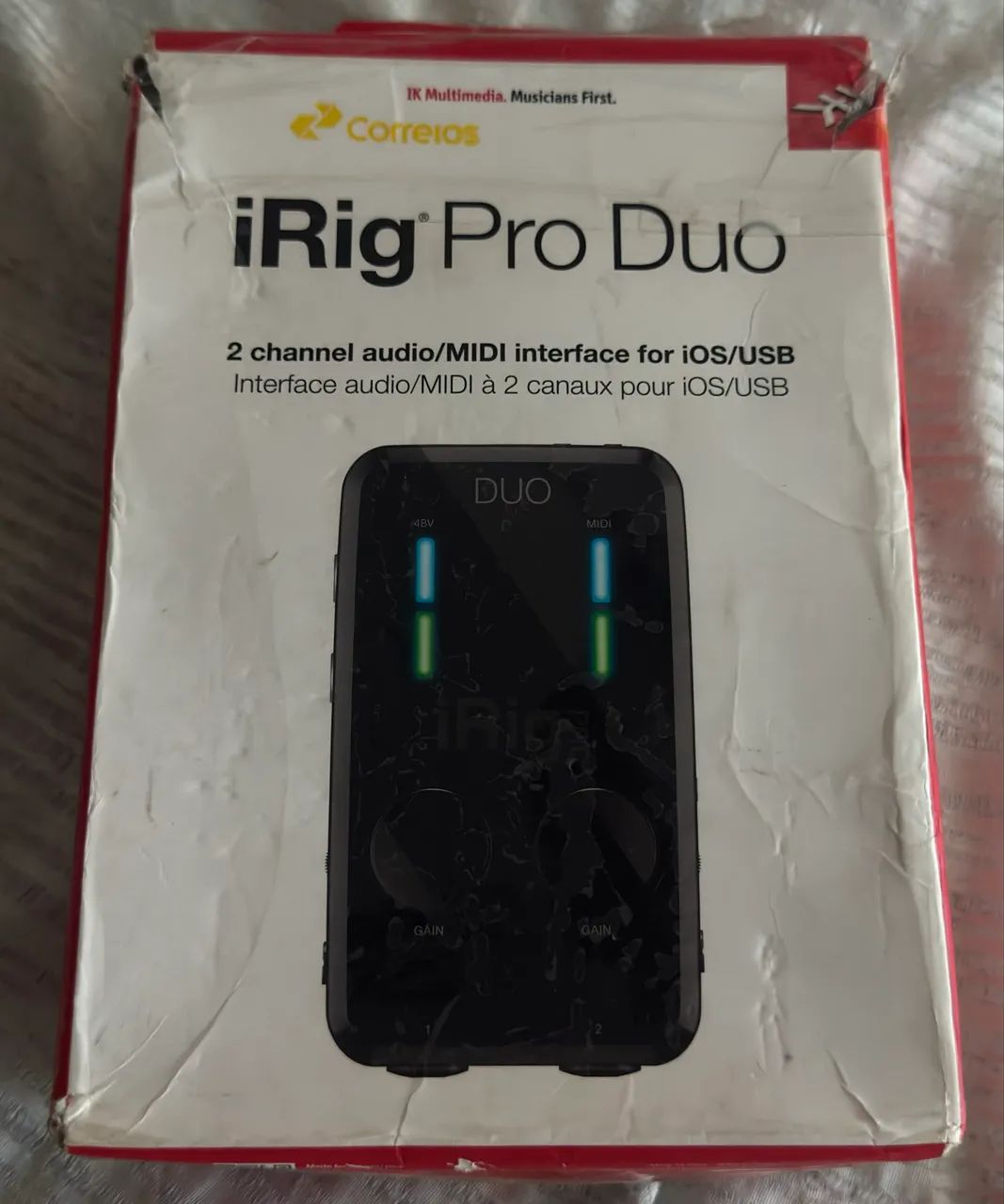 Placa de áudio iRig Pro Duo com 2 Entradas XLR Interface de Áudio