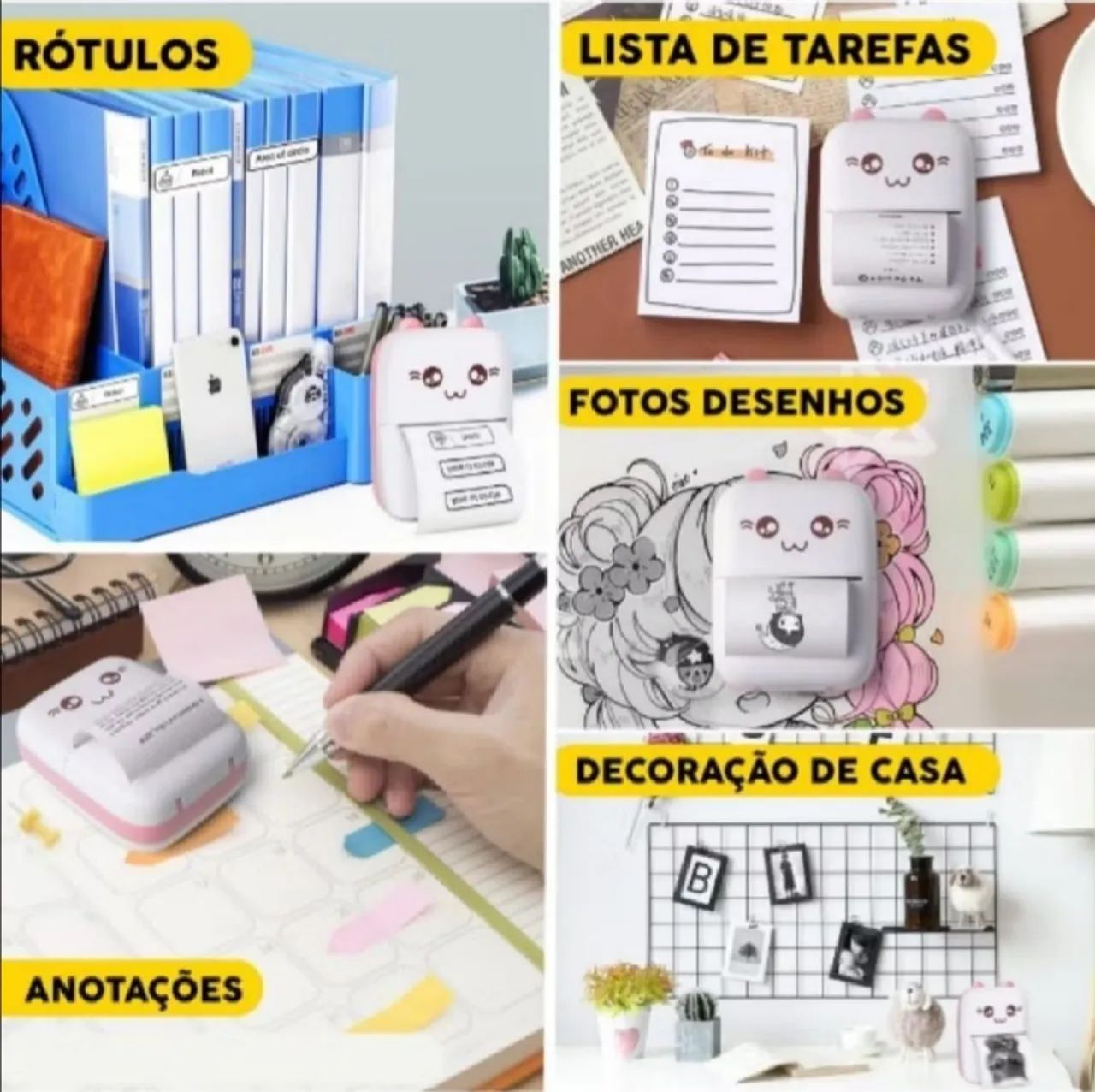 Impressora térmica portátil gatinho - Foto 2