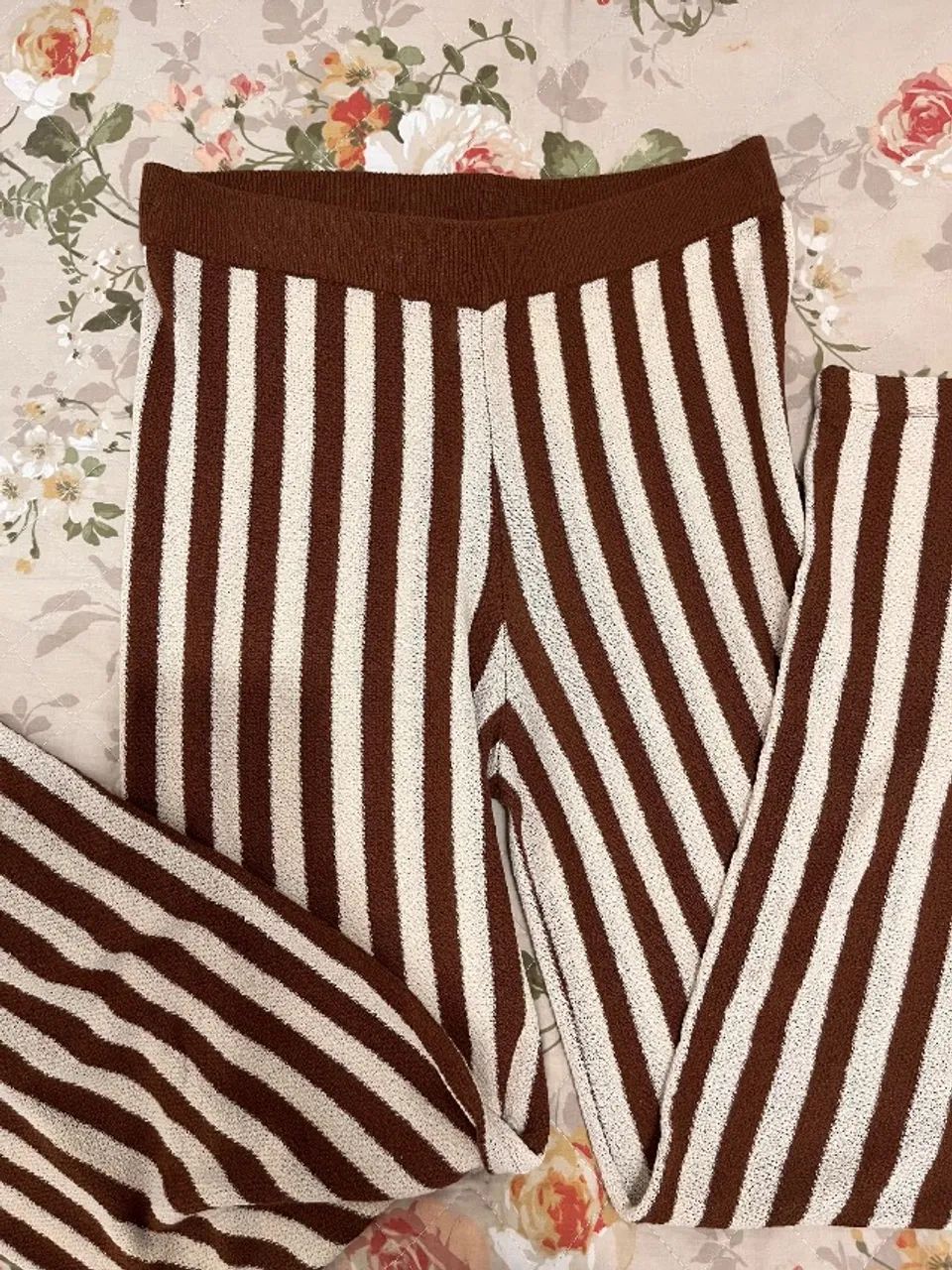 Calça tricot "de praia" Zara