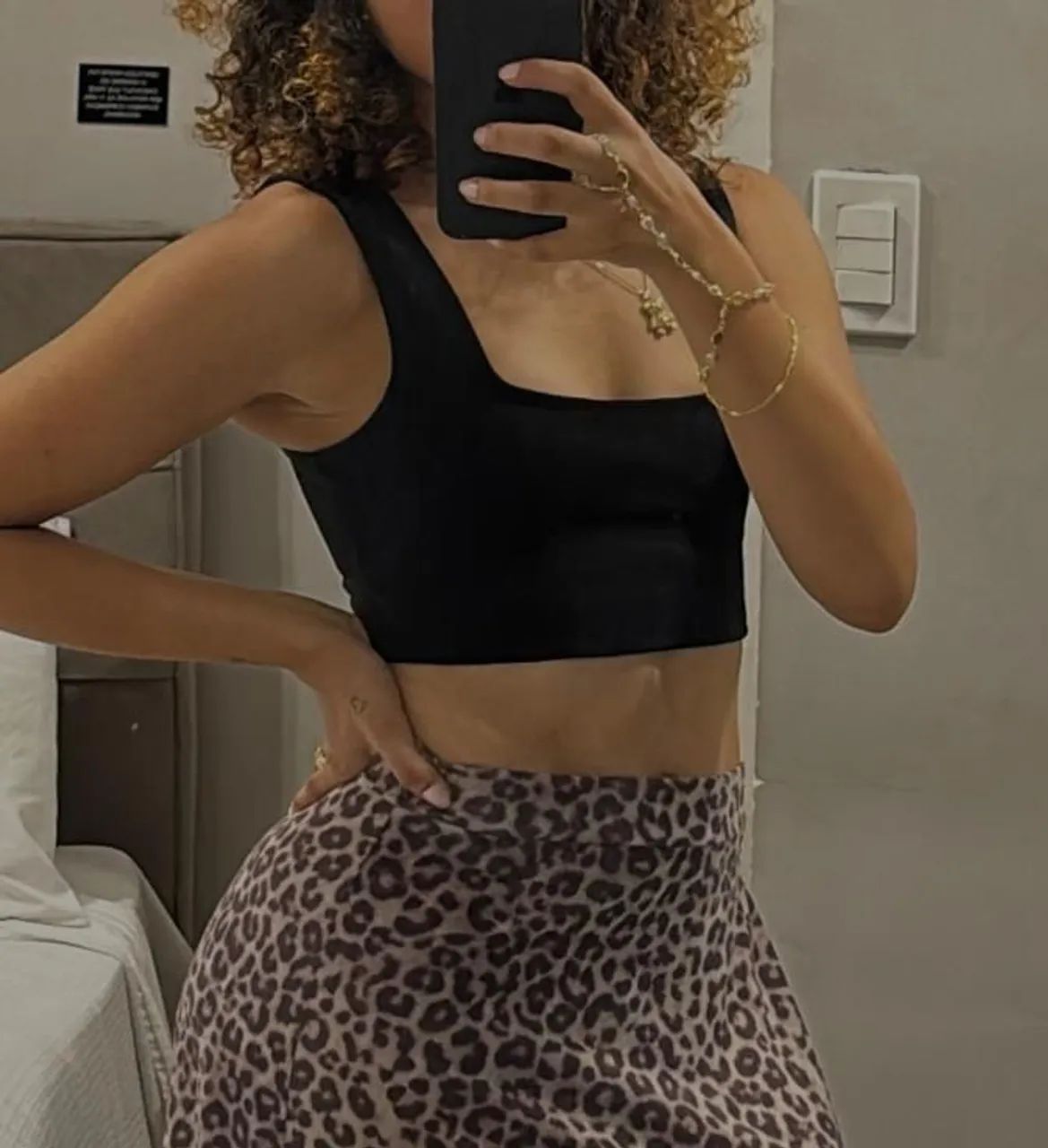 Cropped Corset Preto 
