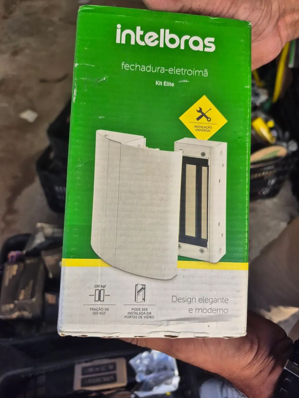 Eletroimã intelbras FS150 sem sensor branco