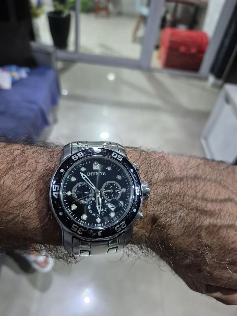 Relógio Invicta Pro Diver Cronógrafo caixa de aço, original (Preço de Desapego)