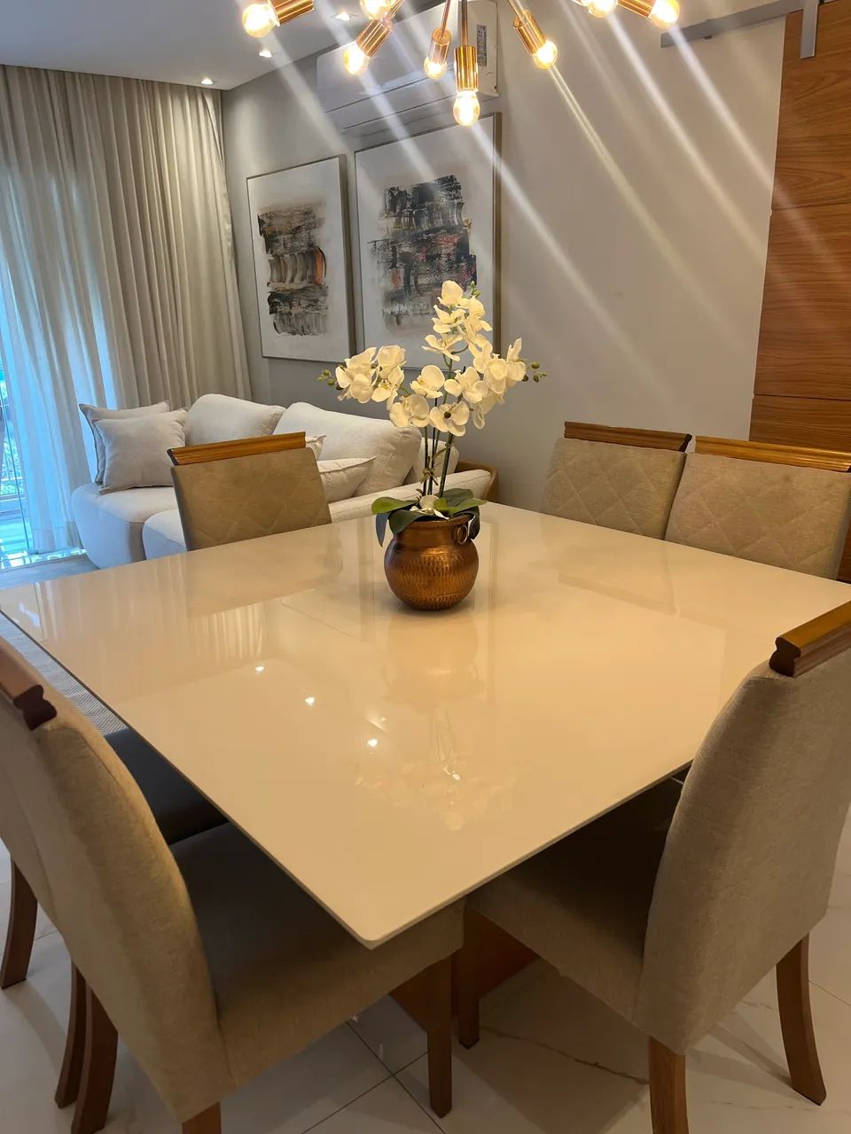 Vendo mesa Jantar Com cadeiras - Foto 3