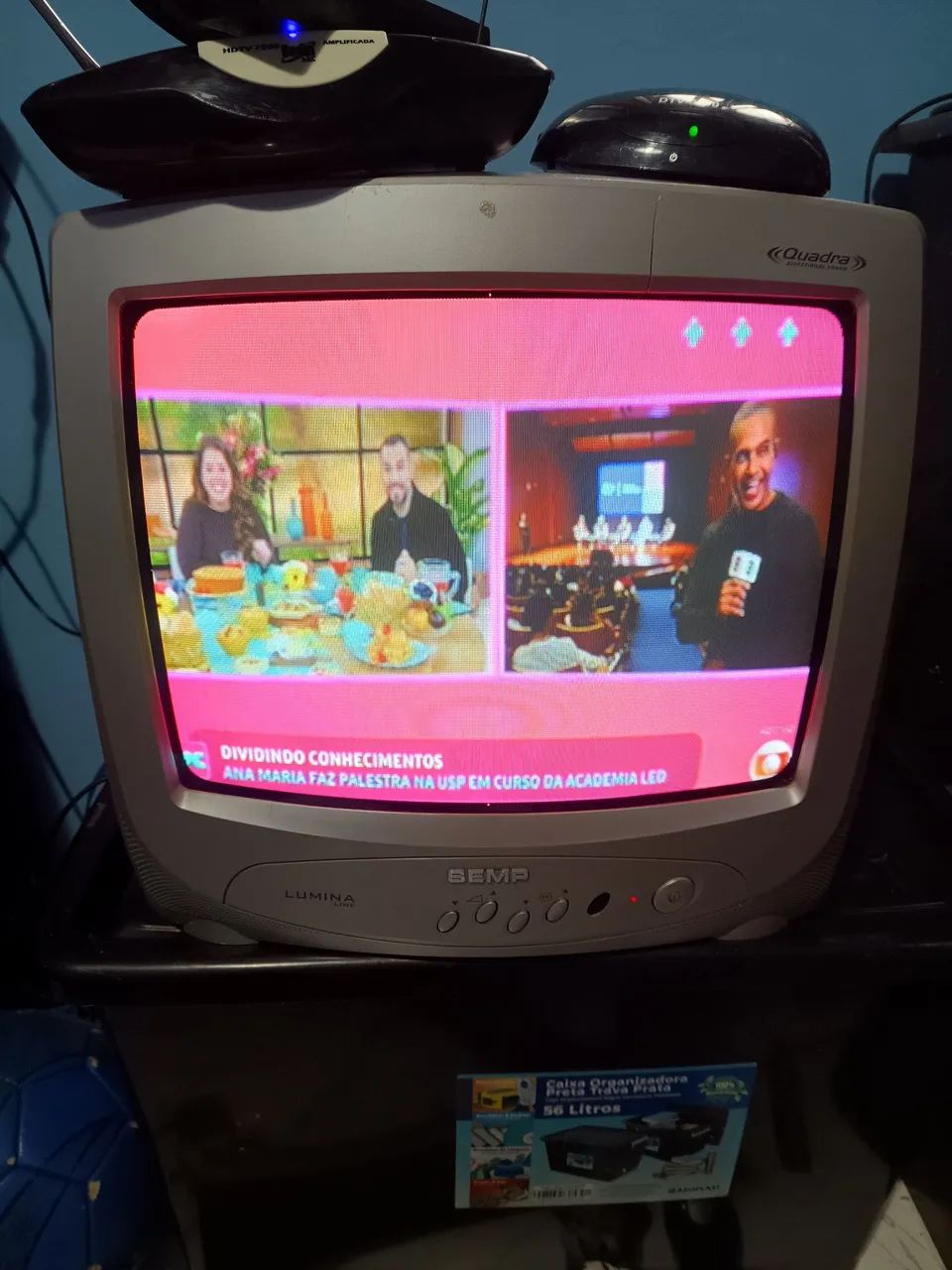 Tv tubo Semp 14 polegadas com conversor  - Foto 3