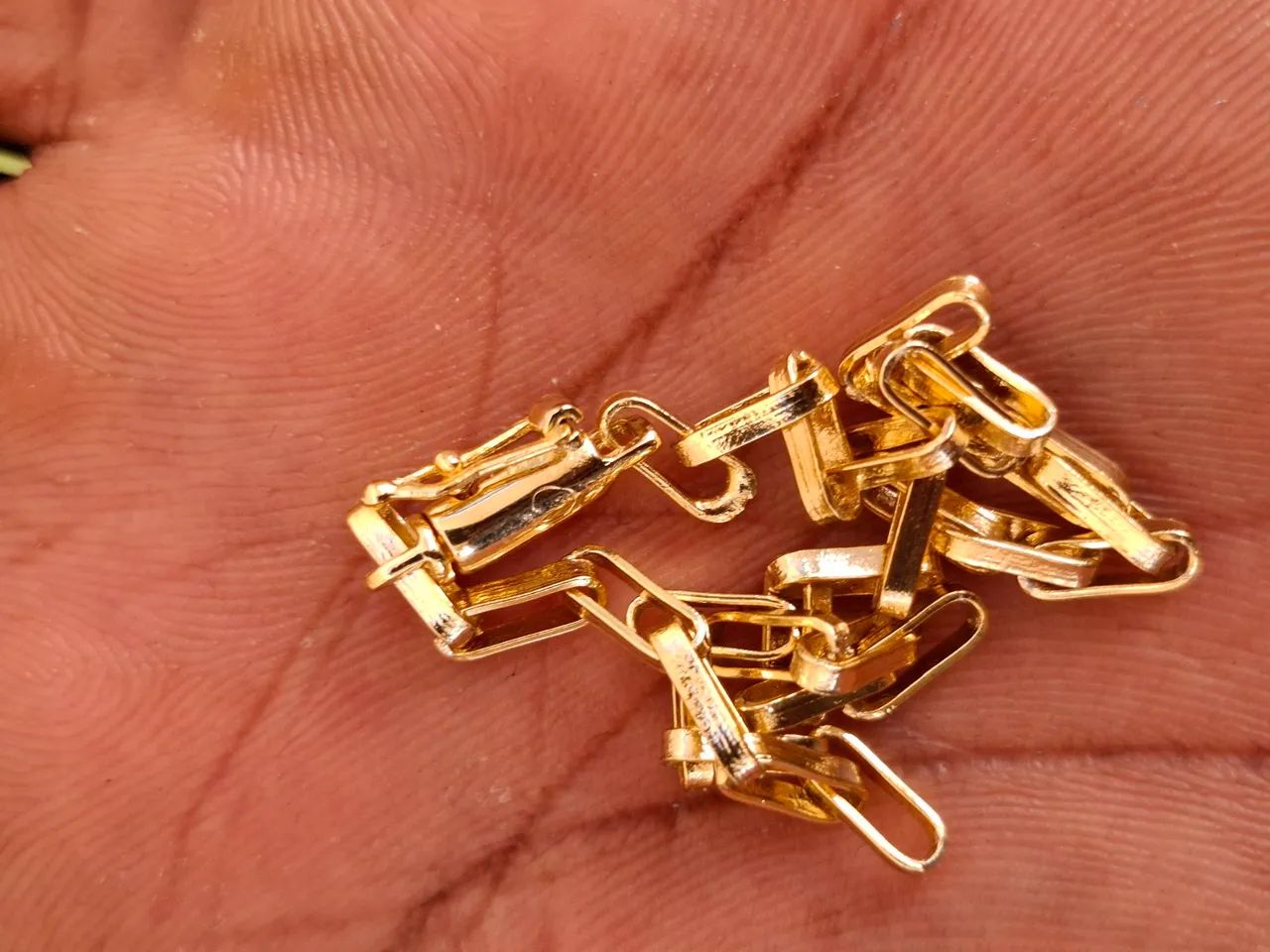 Pulseira Tijolinho 3mm Banhada a Ouro 18K - Foto 2