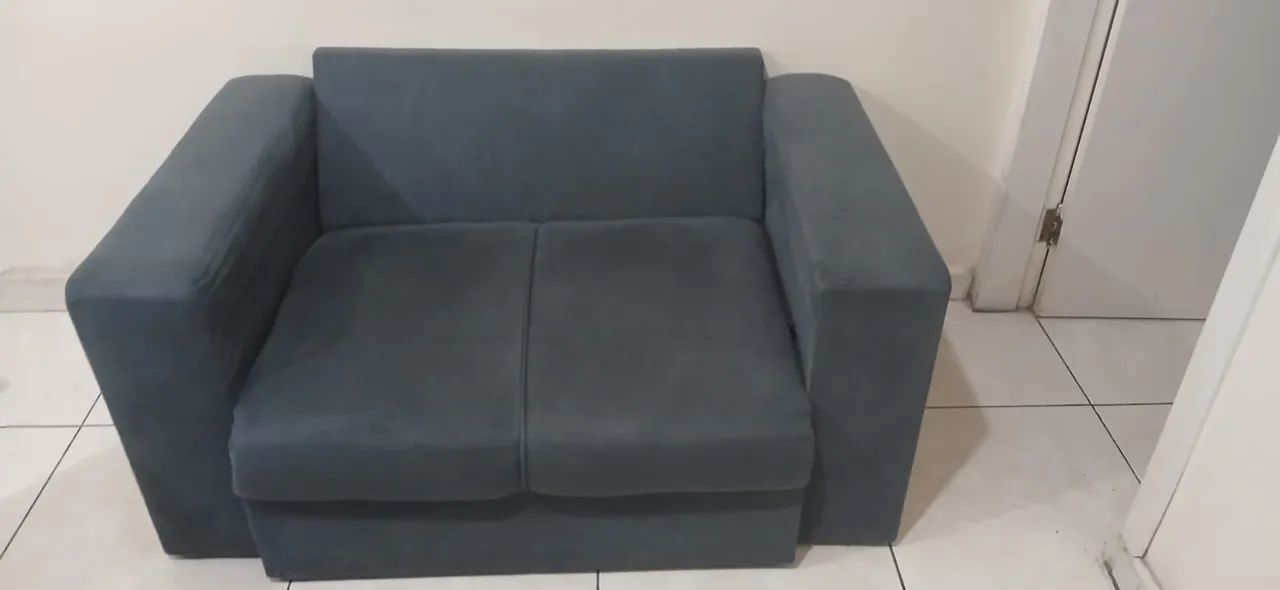 Sofá 2 lugares Suede - Semi Novo - Foto 4