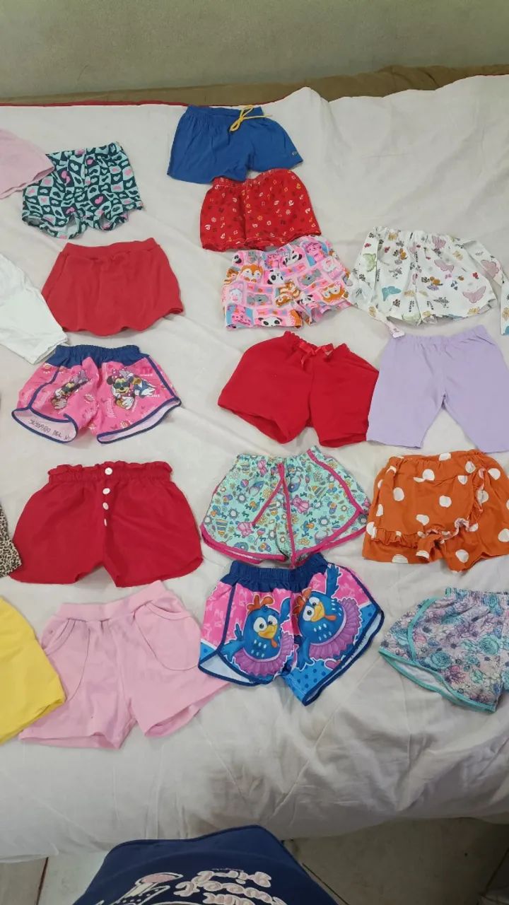 Kit Bermudas Infantis Usadas