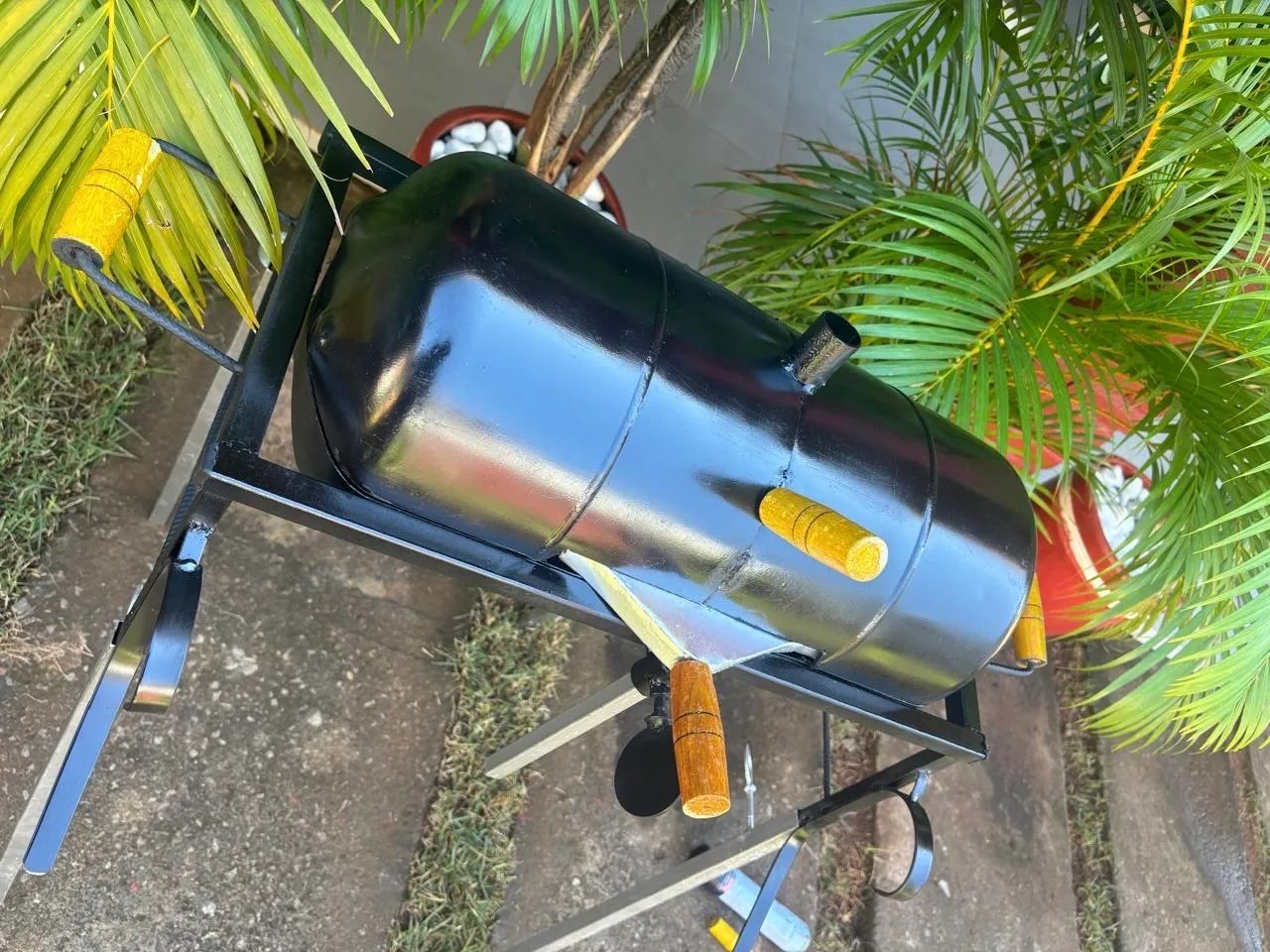 Churrasqueira com Suporte para Canoa - Foto 5