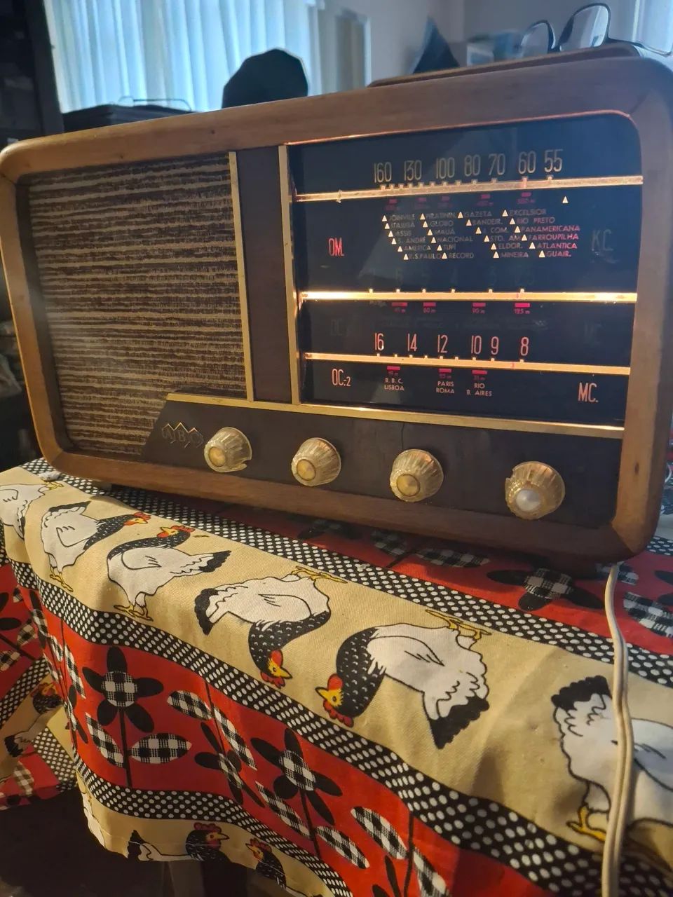 RÁDIO ABC VALVULADO FINAL DOS ANOS 1950 TOTALMENTE RESTAURADO LINDO! - Foto 2