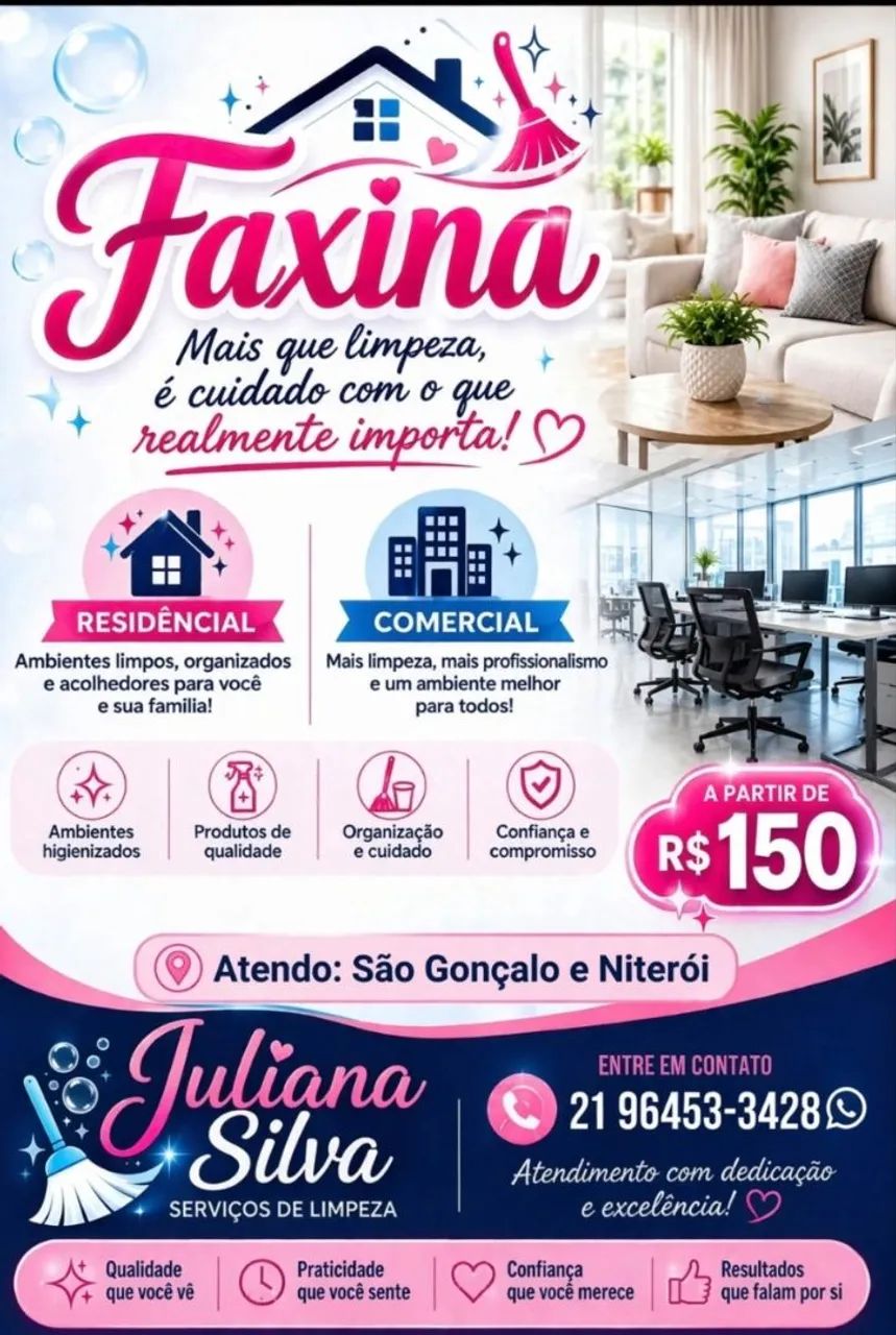 Juliana Silva-Serviços de limpeza :) 