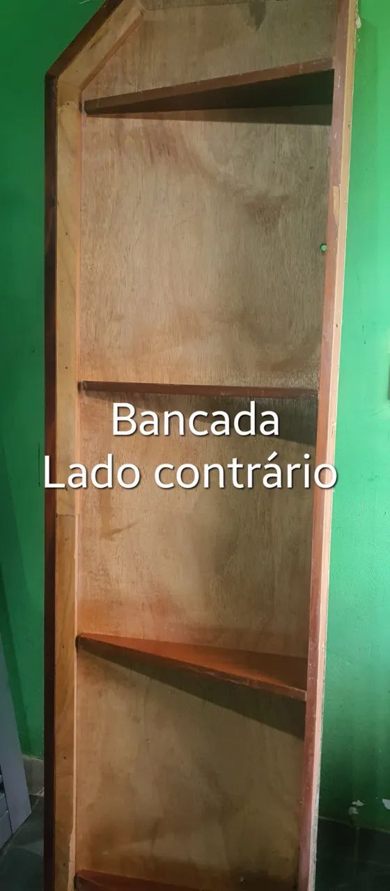 Bancada e painel de madeira  - Foto 5