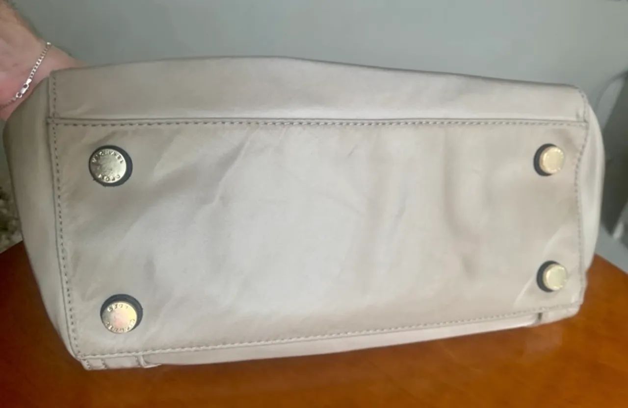 bolsa michael kors original nova bege alça preta - Foto 2