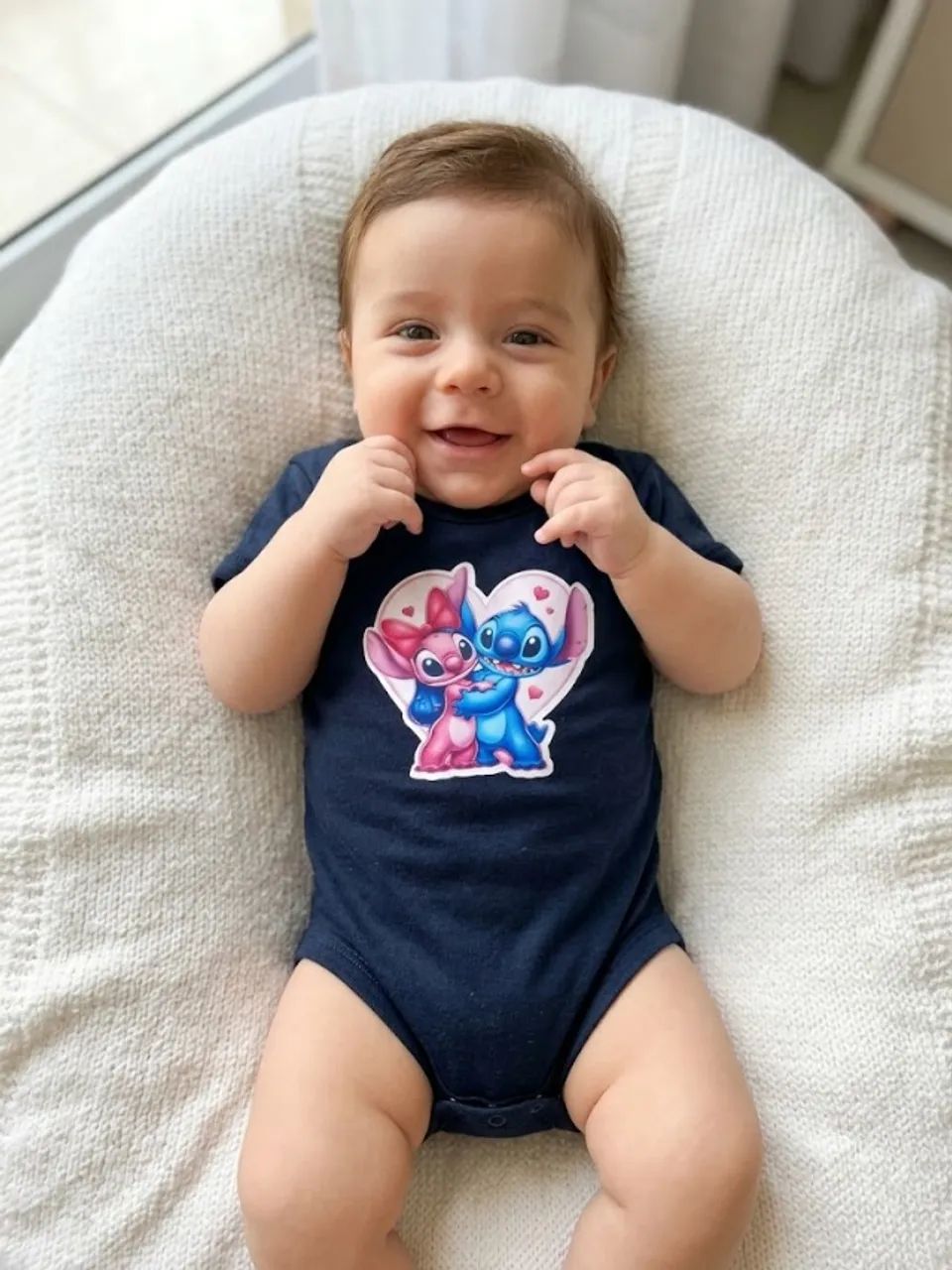 Bory infantil cor preta tamanho P tecido algodão.