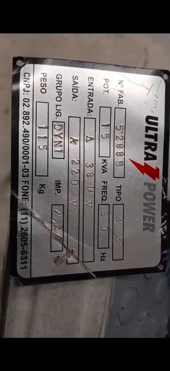 Transformador Trifásico a Seco da marca Ultra Power - Foto 4