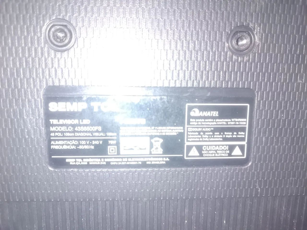 Tv TCL 43 polegadas com defeito  - Foto 4