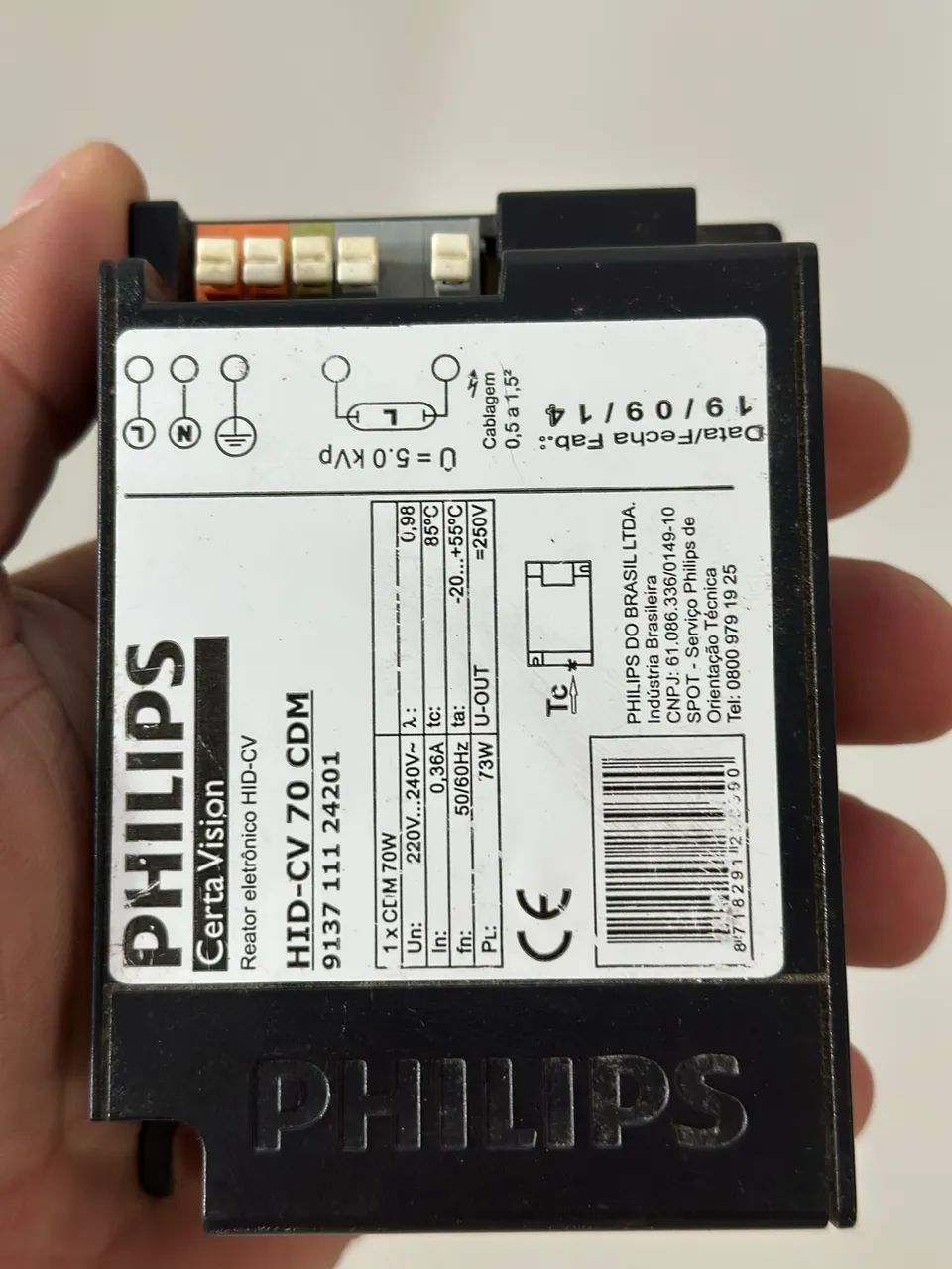 reator eletrônico Philips HID-CV 70 CDM - Foto 3