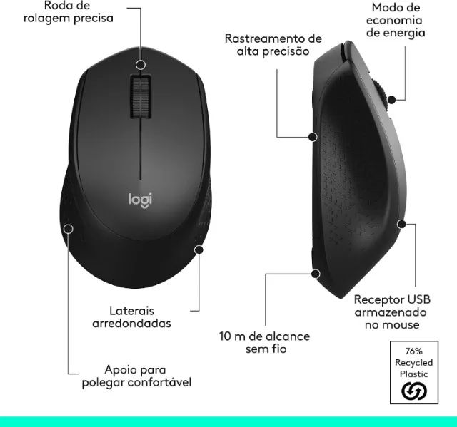 Kit Teclado e Mouse Logitech - Foto 4