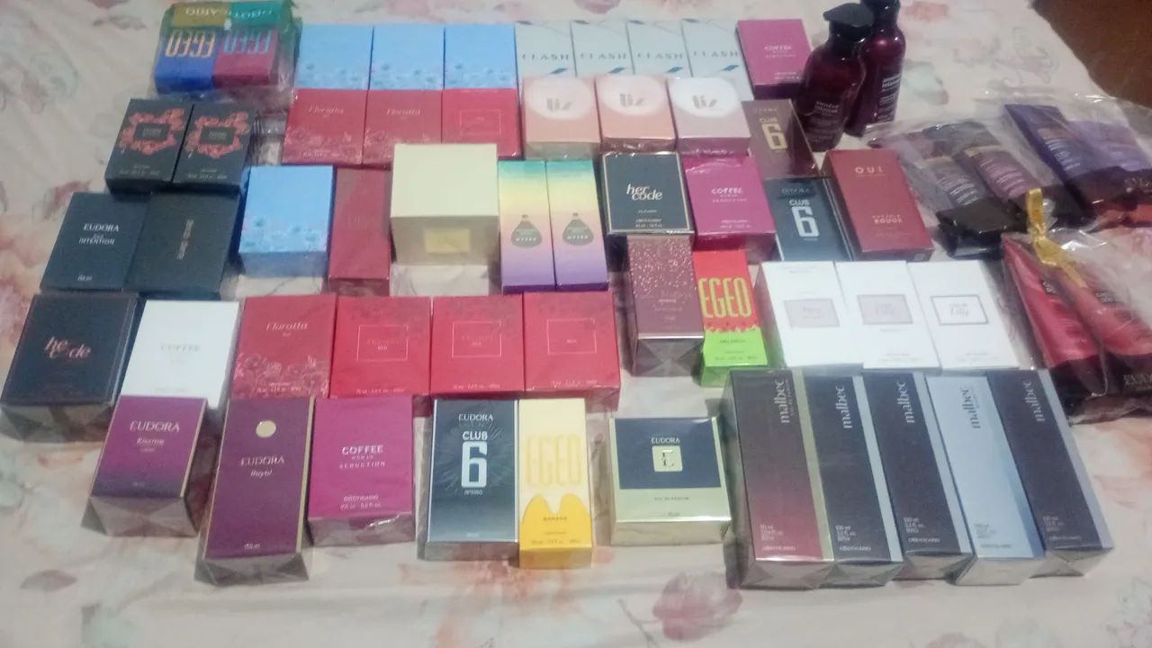 Perfumes masculino e feminino 