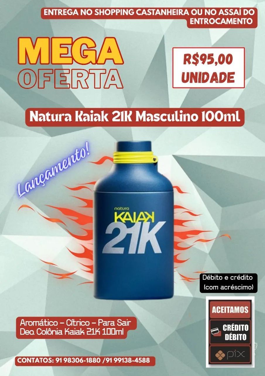 Natura Kaiak 21K Masculino 100ml