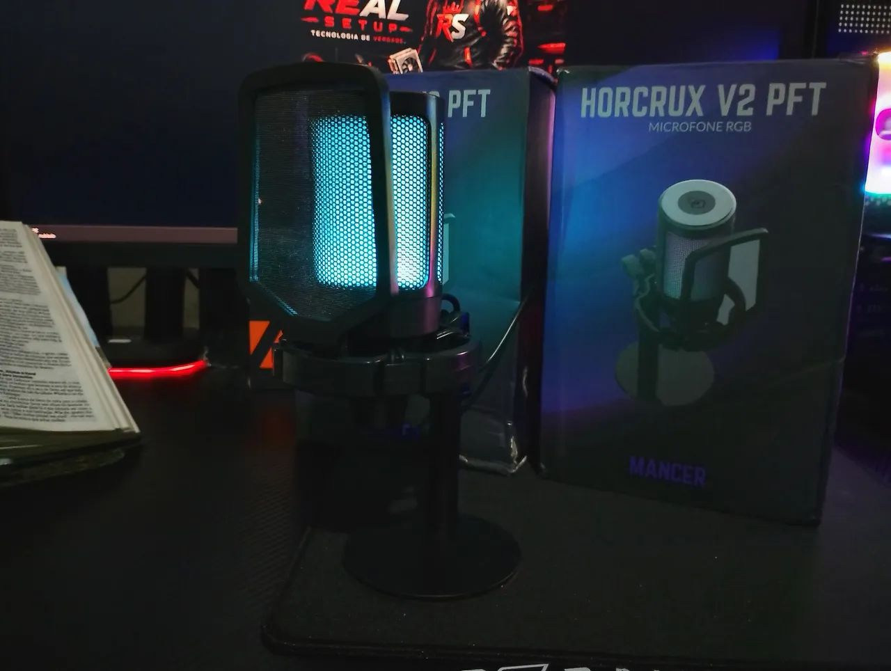 Microfone Mancer Horcrux V2 PFT novo RGB  - Foto 4