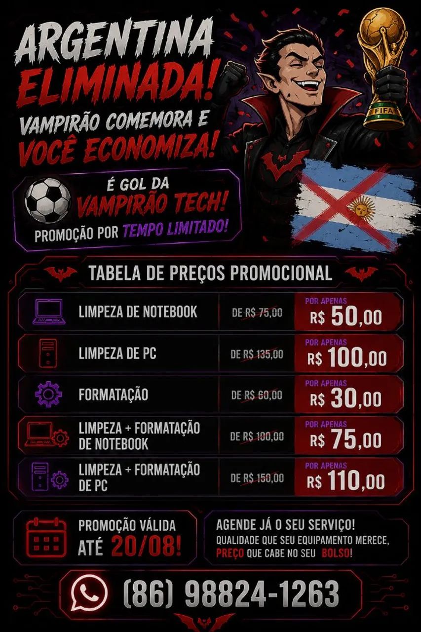OFEREÇO Serviços de manutenção de notebooks e PCs