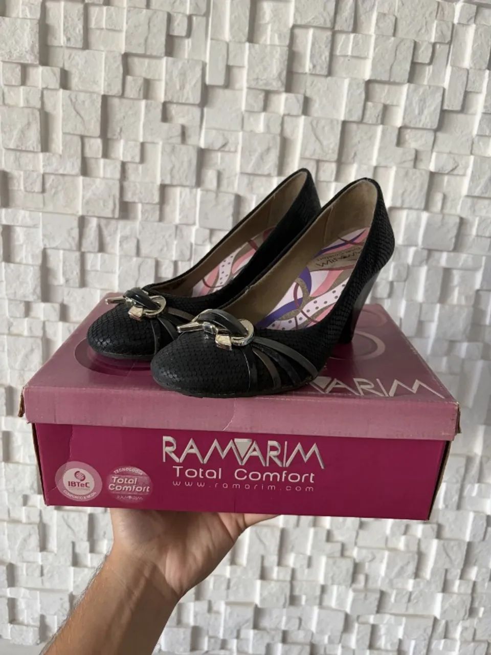 scarpin ramarim feminino preto 36