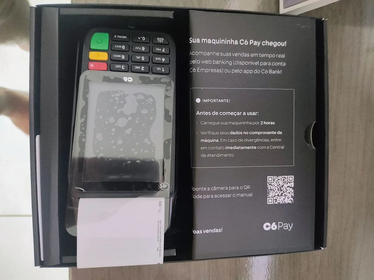 Maquininha GoPay NOVA - Nunca Usada - Pronta pra Ativar - Foto 2