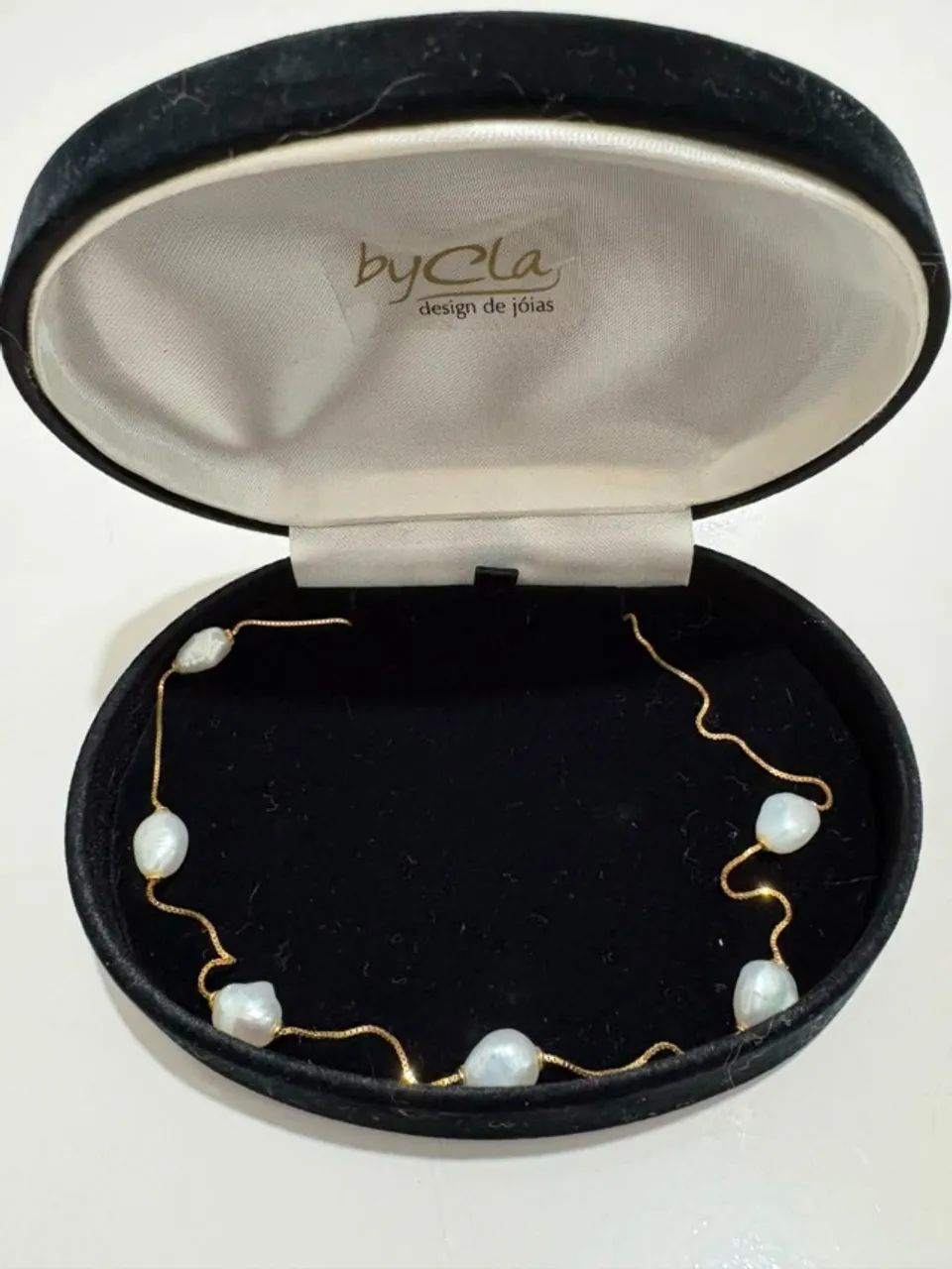 Conjunto ouro 18 com pérolas Biwa - Foto 2