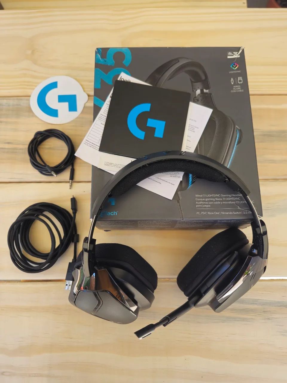 Headset Logitech G635 RGB 7.1 - Foto 2