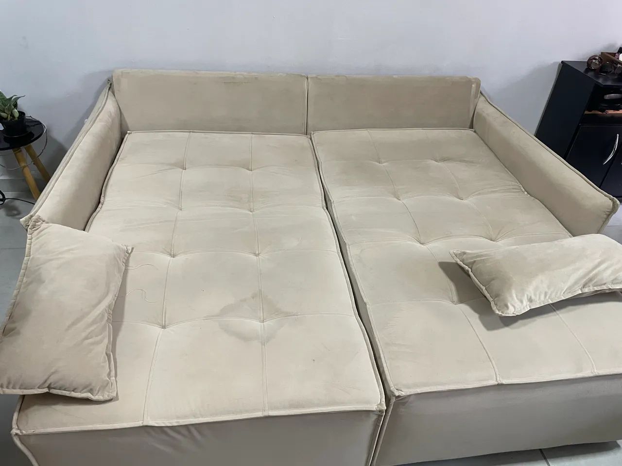 Sofá com 2 lugares retrátil 1,90 x 110