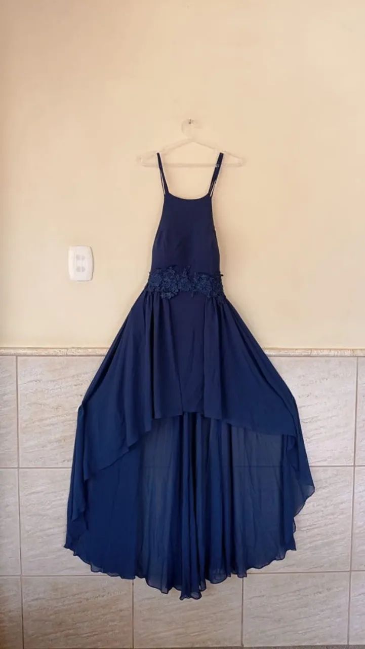 Vestido Azul Escuro.