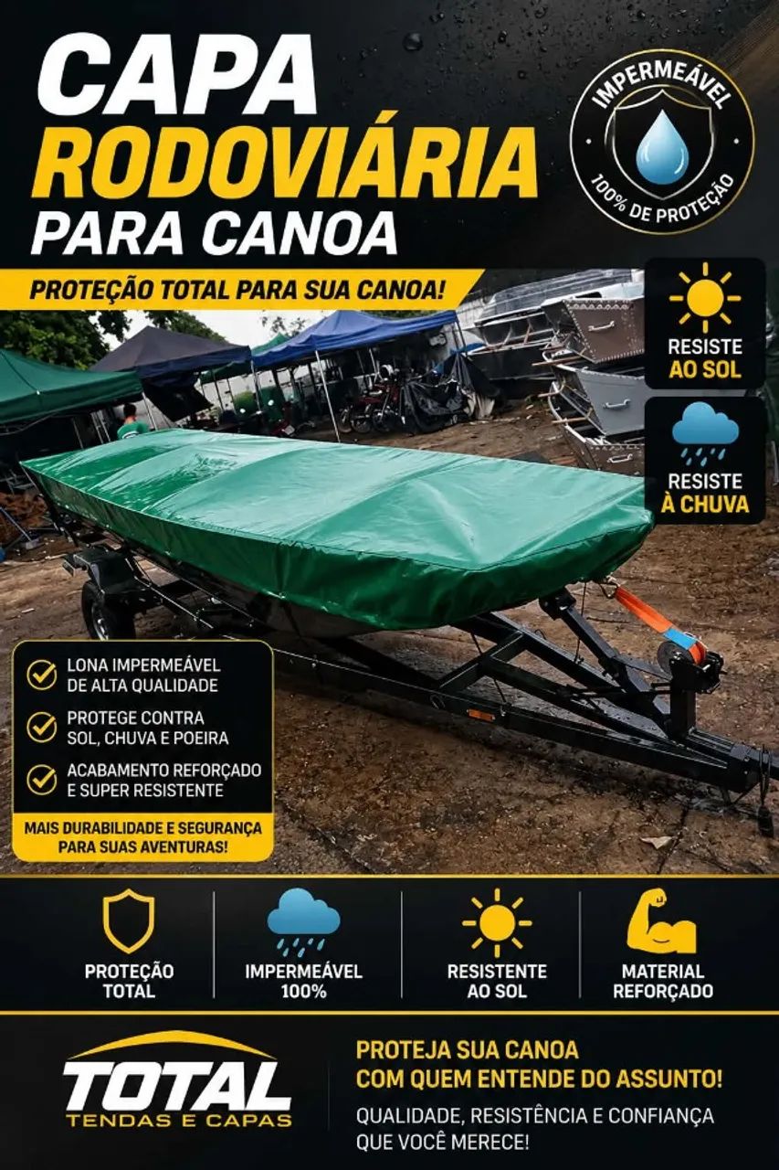 Capa para canoa sob medida