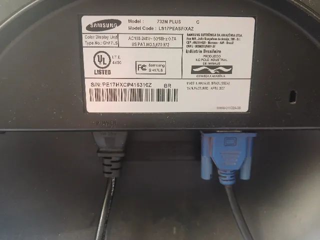 Vendo Dois Monitores com Defeito de 17 polegadas. Um Samsung 17 polegadas outro LG 17 pol. - Foto 4