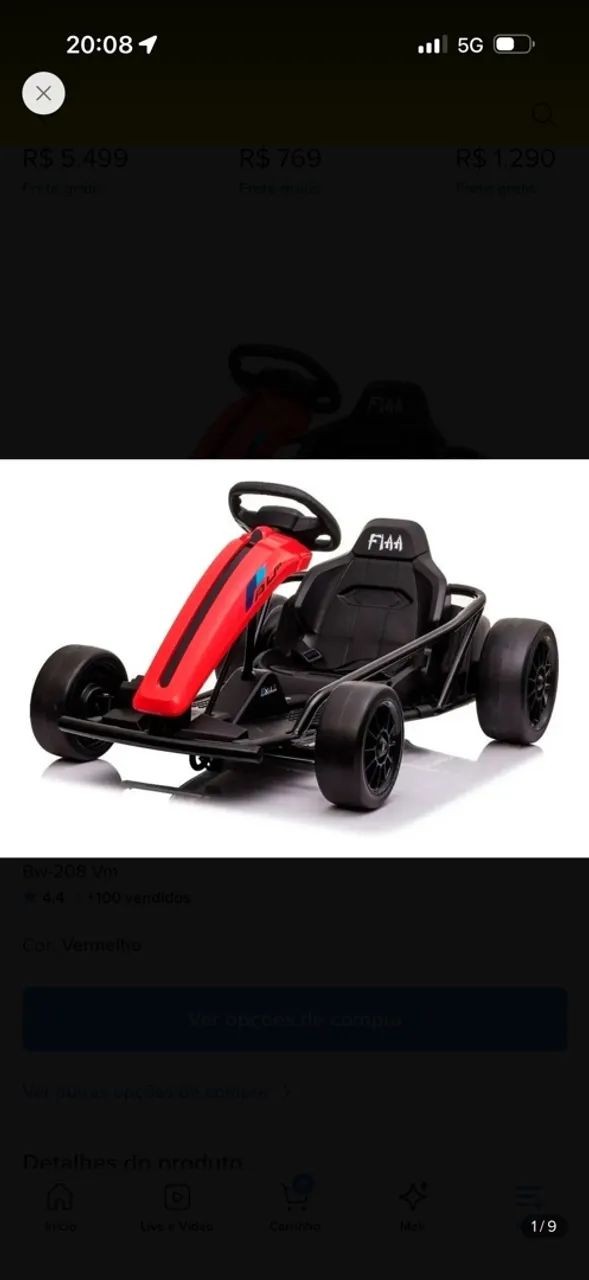Kart elétrico 