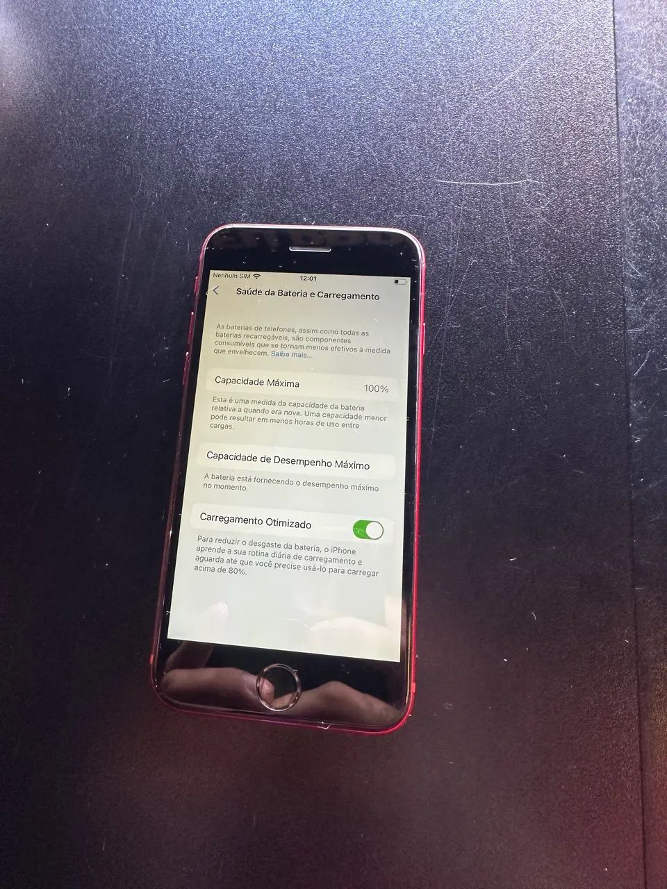 iPhone 8 RED bateria 100% funcionando tudo - Celulares e