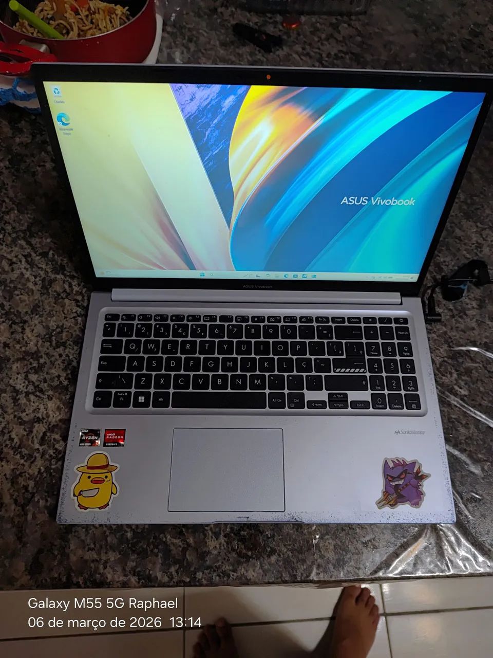 Notebook Vivobook Asus ryzen 5 4600H 8gb ram SSD 256gb  - Foto 2