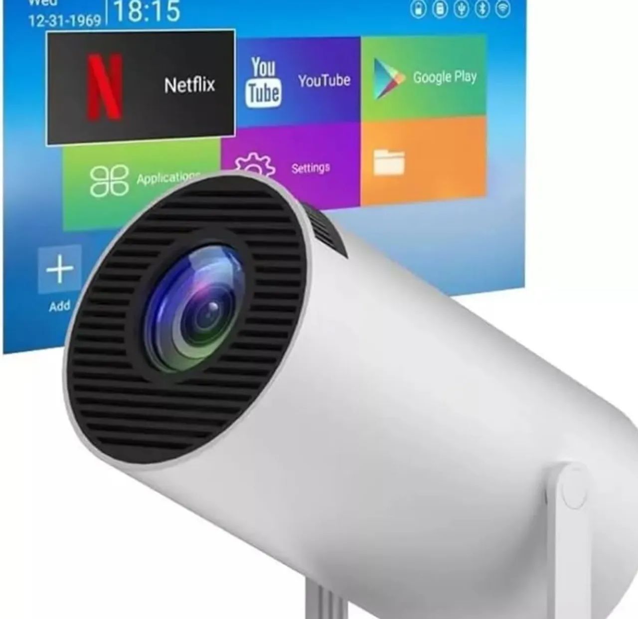 PROJETOR HY-300. PRODUTO NOVO - ACEITO CARTÃO  - Foto 2