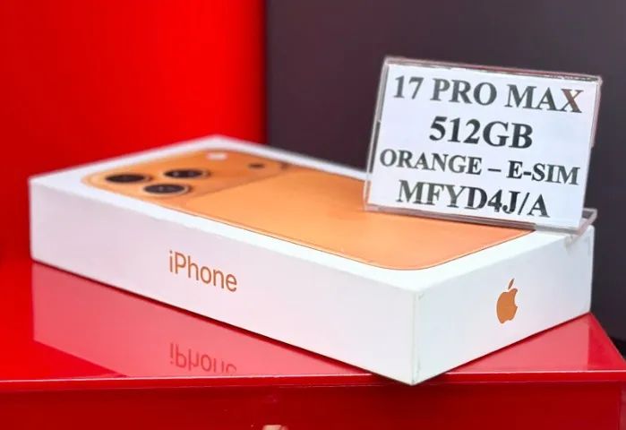 Apple iPhone 17 PRO MAX A3257 - 512GB - E-SIM - Cosmic Orange Produto Novo e lacrado - Foto 2